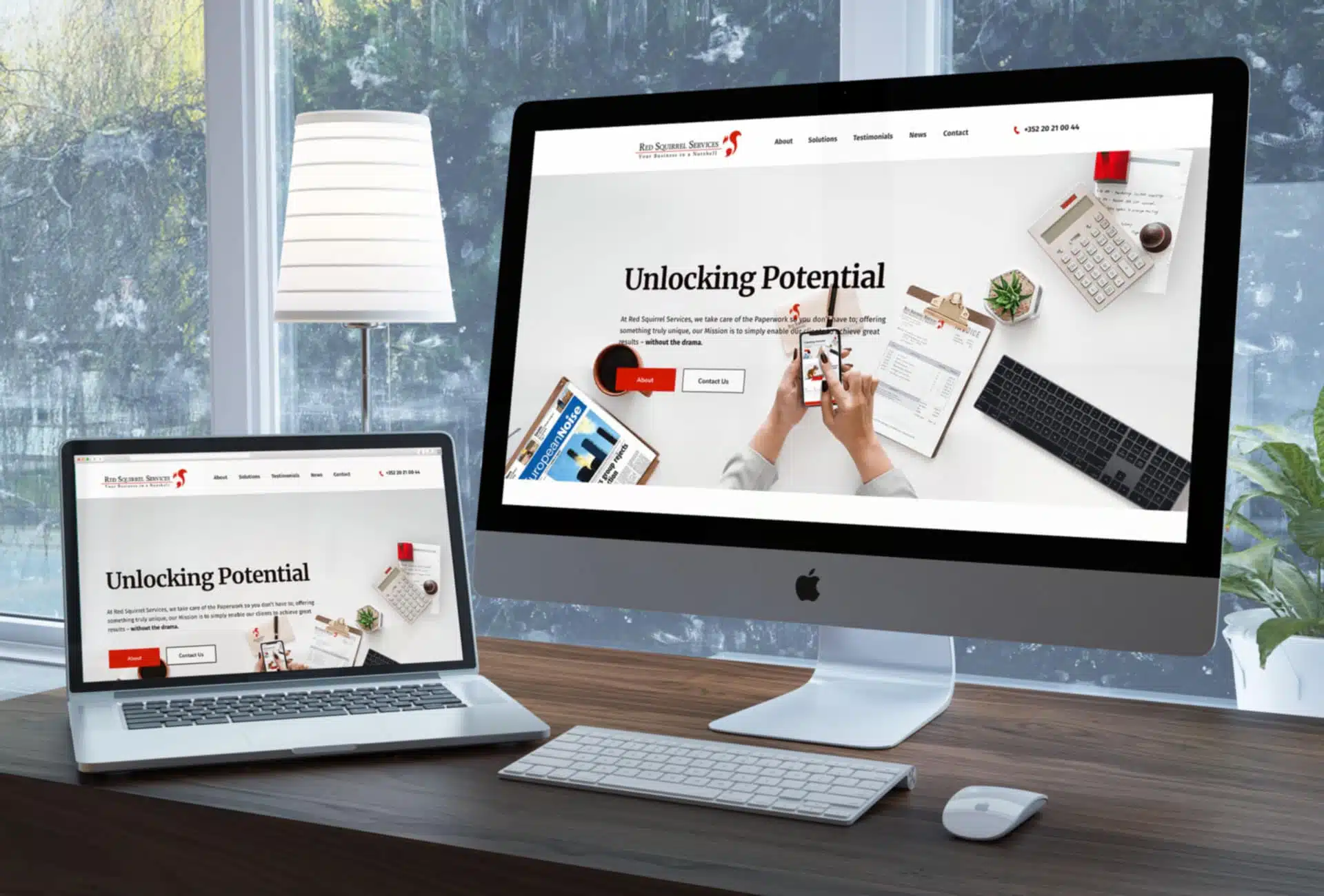 Red Squirrel Services Responsive Website